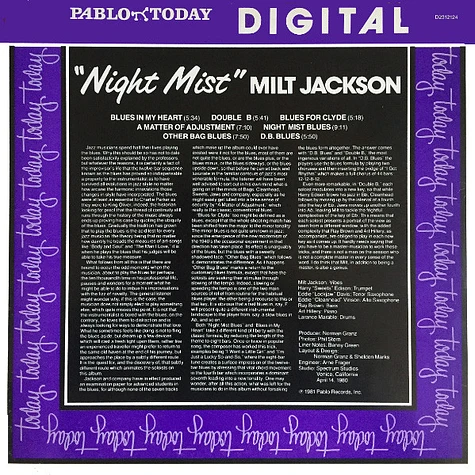 Milt Jackson - Night Mist