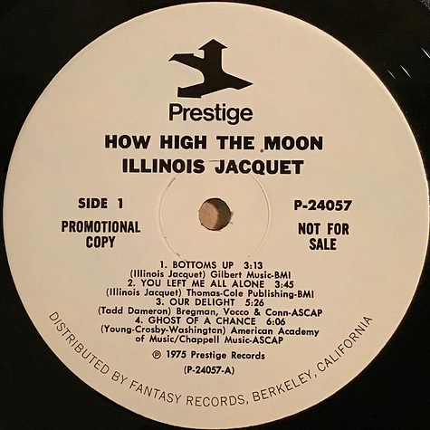 Illinois Jacquet - How High The Moon