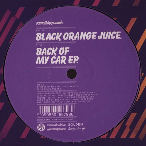 Black Orange Juice - Back Of My Car EP