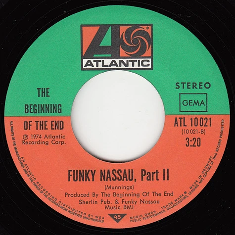 The Beginning Of The End - Funky Nassau
