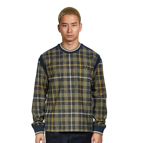 Fred Perry x Nicholas Daley - Towelling Tartan Sweatshirt