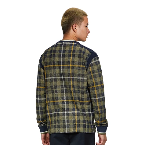 Fred Perry x Nicholas Daley - Towelling Tartan Sweatshirt