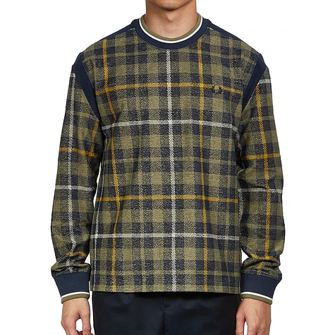 Fred Perry x Nicholas Daley - Towelling Tartan Sweatshirt