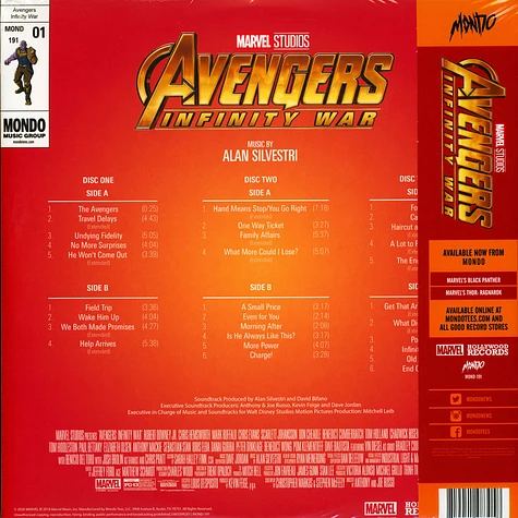 Alan Silvestri - OST Avengers: Infinity War Colored Vinyl Edition