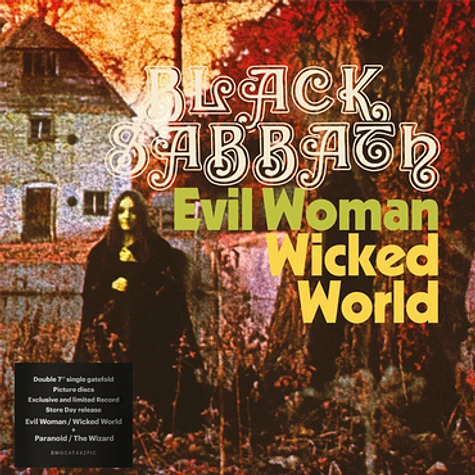 Black Sabbath - Evil Woman, Don't Play Your Games With Me / Wicked World / Paranoid / The Wizard Picture Disc Record Store Day 2020 Edition