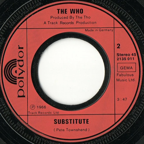 The Who - My Generation / Substitute