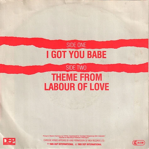 UB40, Chrissie Hynde - I Got You Babe