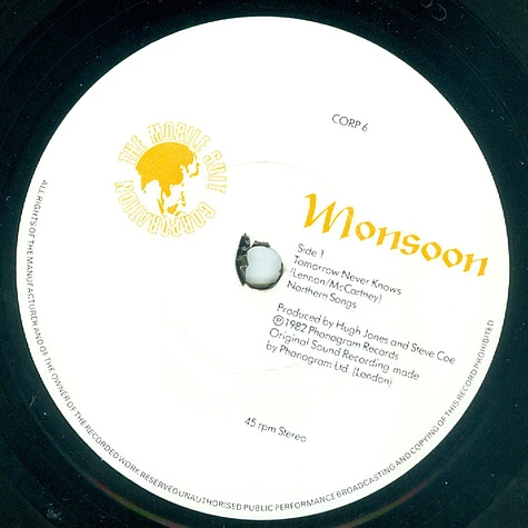 Monsoon - Tomorrow Never Knows