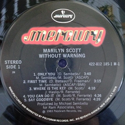 Marilyn Scott - Without Warning!