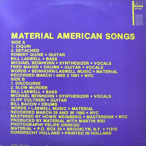 Material - American Songs