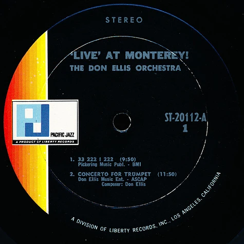 The Don Ellis Orchestra - 'Live' At Monterey !