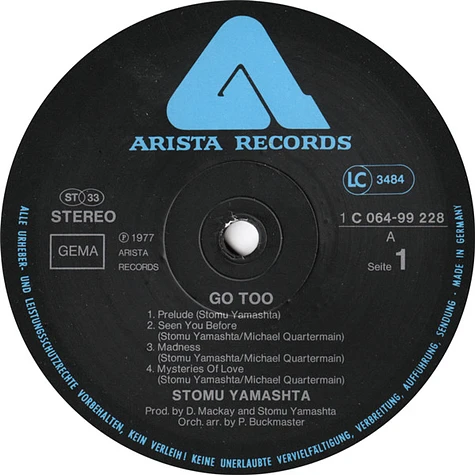 Stomu Yamashta's Go - Go Too