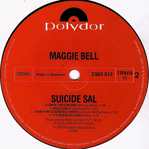 Maggie Bell - Suicide Sal