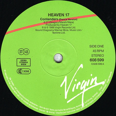 Heaven 17 - Contenders (Dance Mix)