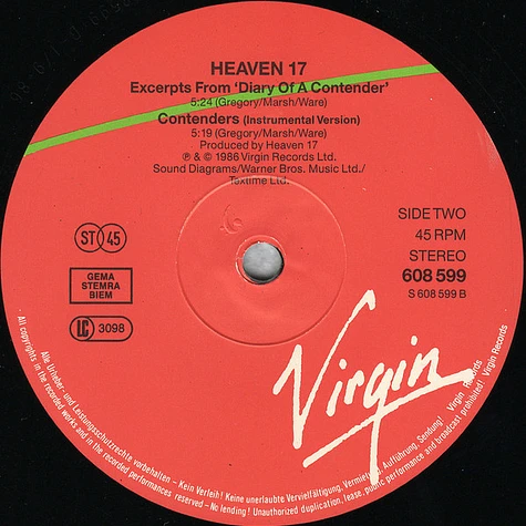 Heaven 17 - Contenders (Dance Mix)