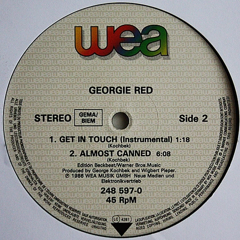 Georgie Red - Get In Touch