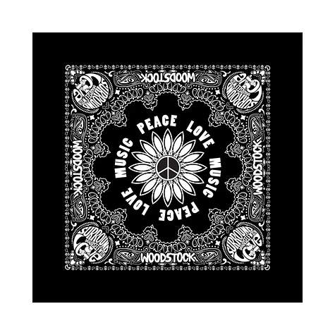 Woodstock - Peace, Love & Music Bandana