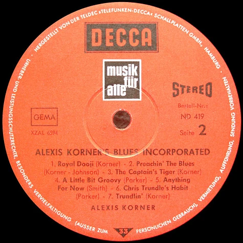 Blues Incorporated - Alexis Korner's Blues Incorporated