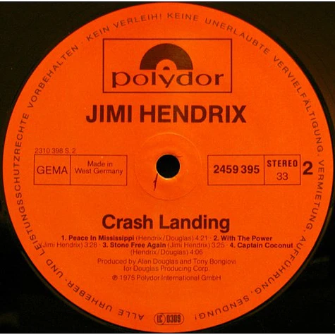 Jimi Hendrix - Crash Landing