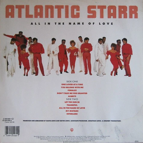 Atlantic Starr - All In The Name Of Love