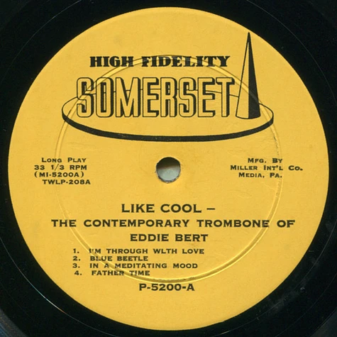 Eddie Bert - Like Cool - The Contemporary Trombone Of Eddie Bert