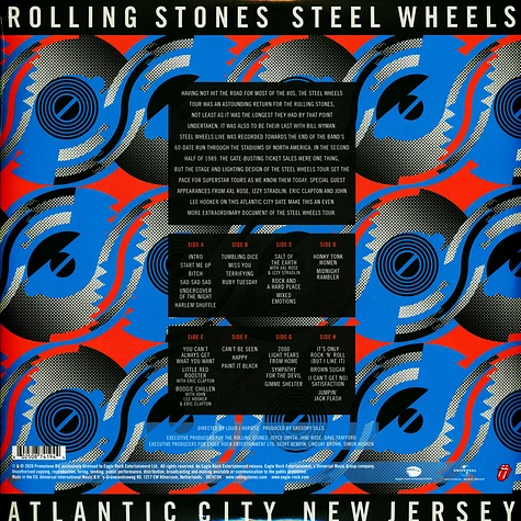 The Rolling Stones - Steel Wheels Live Atlantic City 1989 Black Vinyl Edition