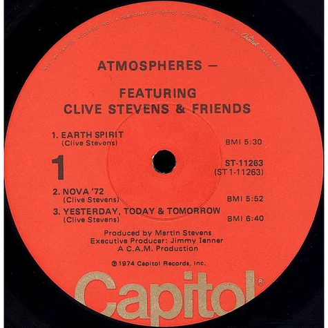 Atmospheres Featuring Clive Stevens & Friends - Atmospheres Featuring Clive Stevens & Friends