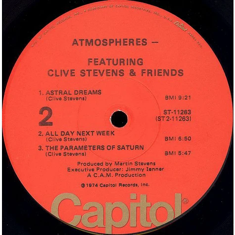 Atmospheres Featuring Clive Stevens & Friends - Atmospheres Featuring Clive Stevens & Friends