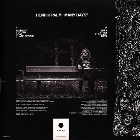 Henrik Palm - Many Days Clear Vinyl Edition