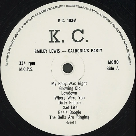 Smiley Lewis - Caldonia's Party