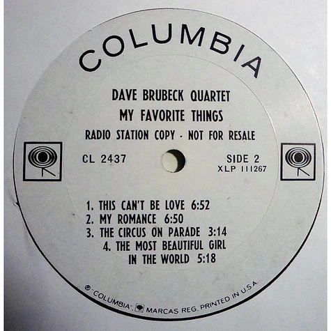 The Dave Brubeck Quartet - My Favorite Things