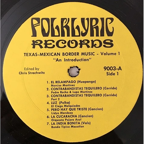 V.A. - Texas-Mexican Border Music Vol. 1 - An Introduction 1930-1960