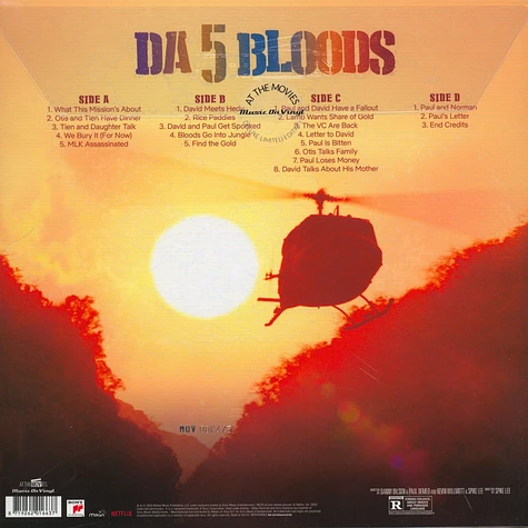 V.A. - OST Da 5 Bloods Limited Red Vinyl Edition