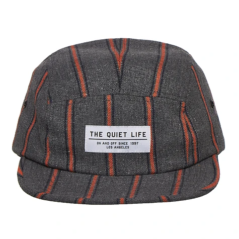 The Quiet Life - Striped Flannel 5 Panel Camper Hat