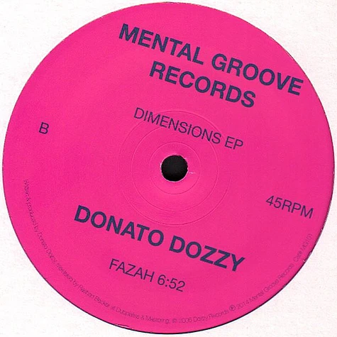 Donato Dozzy - Dimensions E.P.