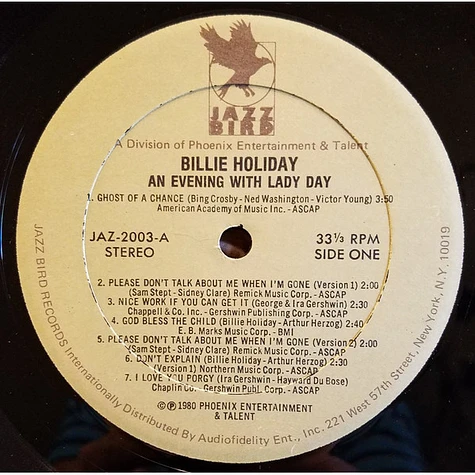 Billie Holiday - An Evening With Lady Day