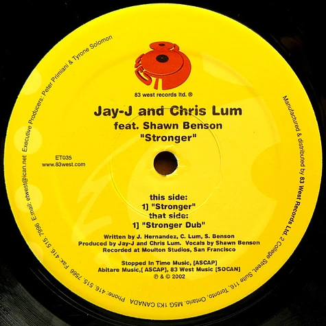 Jay-J & Chris Lum Feat. Shawn Benson - Stronger