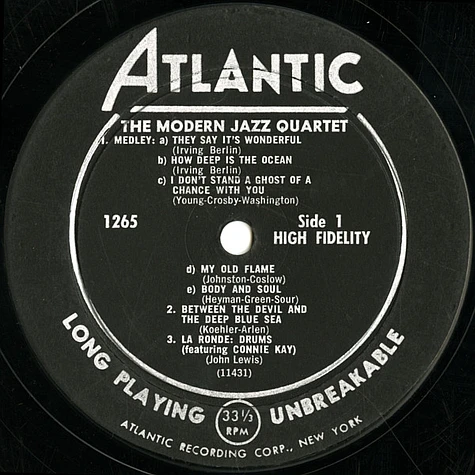 The Modern Jazz Quartet - The Modern Jazz Quartet