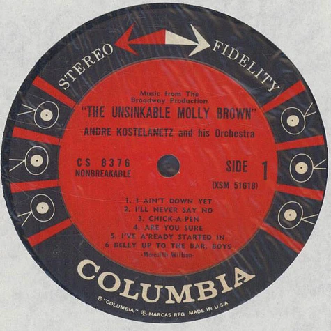Andre Kostelanetz And His Orchestra - The Unsinkable Molly Brown