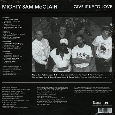 Mighty Sam McClain - Give It Up To Love 45RPM, 200g Vinyl Edition