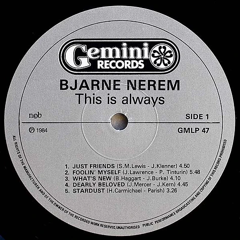 Bjarne Nerem - This Is Always