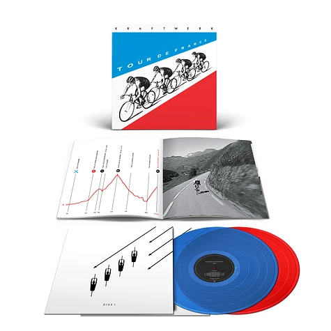 Kraftwerk - Tour De France Translucent Blue & Red Vinyl Edition
