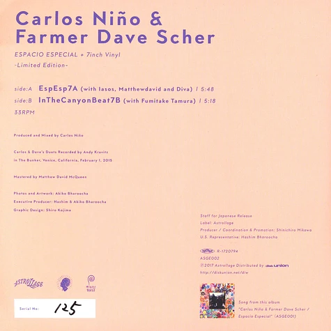 Carlos Nino & Farmer Dave Scher - Espacio Especial