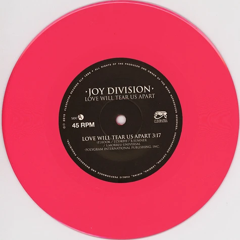 Joy Division - Love Will Tear Us Apart Pink Vinyl Edition