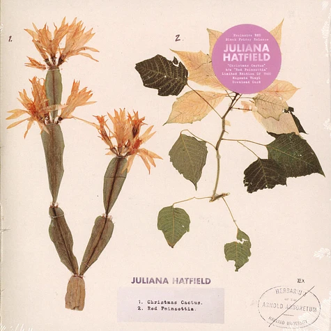 Juliana Hatfield - Christmas Cactus / Red Poinsettia Black Friday Record Store Day 2020 Edition