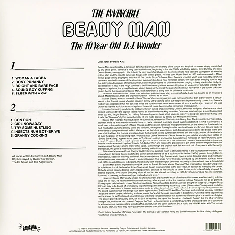 Beany Man (Beenie Man) - The Invincible Beany Man (The Ten Year Old DJ Wonder)