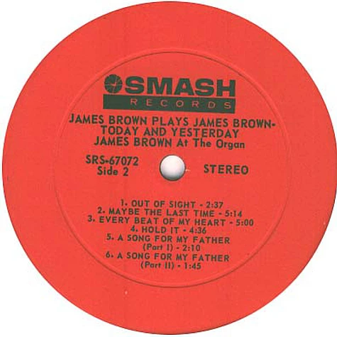 James Brown - James Brown Plays James Brown - Today & Yesterday - James Brown At The Organ