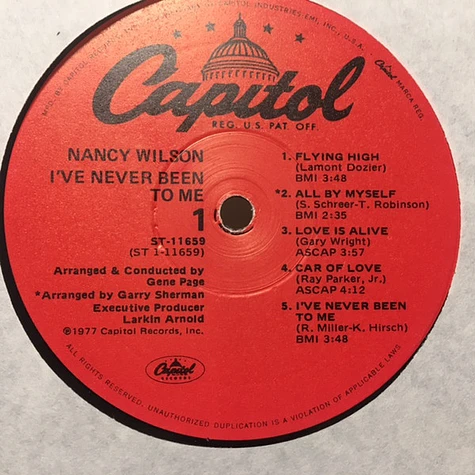 Nancy Wilson - I've Never Been To Me