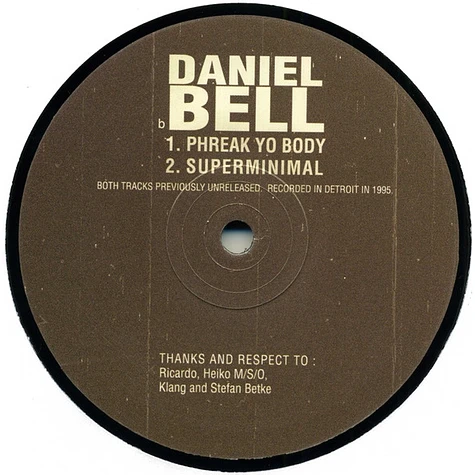 Daniel Bell - Blip, Blurp, Bleep EP