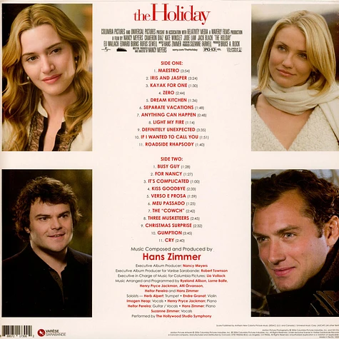 Hans Zimmer - OST Holiday White Vinyl Edition